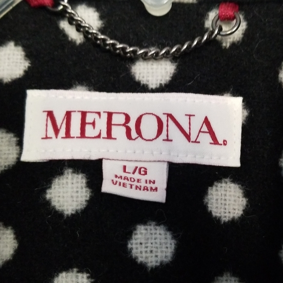 Polka dot pea coat sz.L - Picture 4 of 6